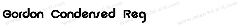 Gordon Condensed Reg字体转换